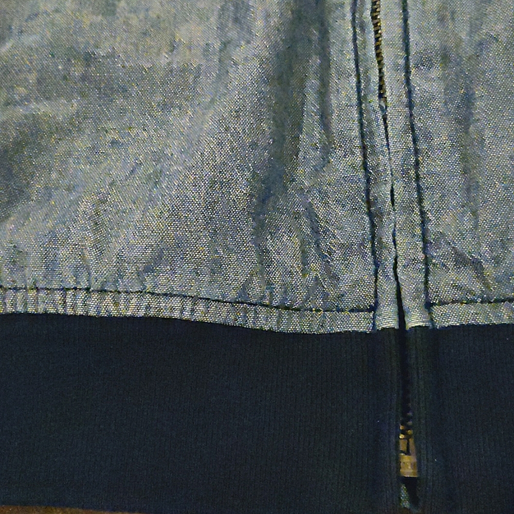 Gap Denim Chambray Bomber Jacket - image 3